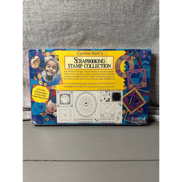 Cynthia Hart's Scrapbooking Stamp Collection Rubber Stampede 26 Stamps NEW - Picture 2 of 3